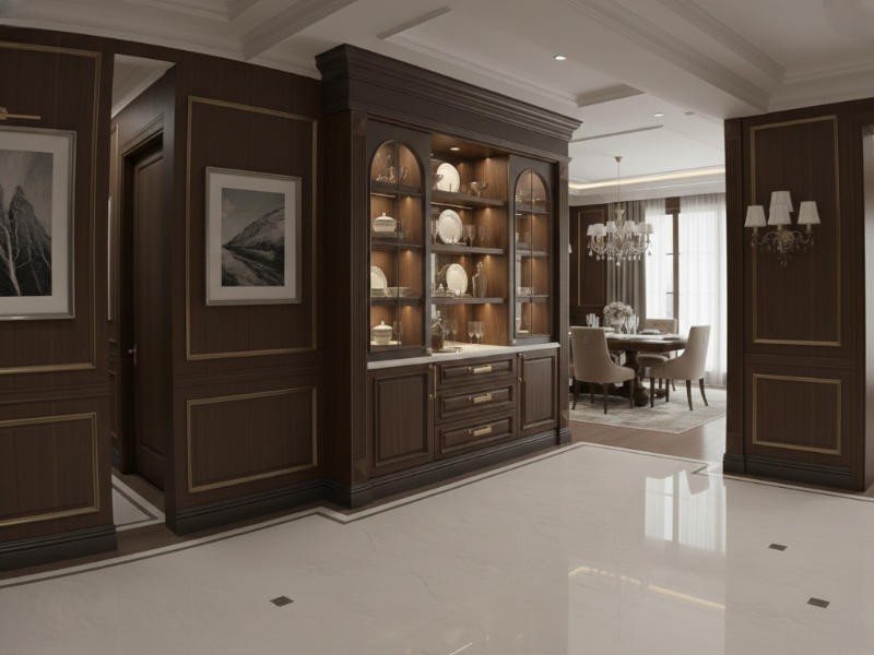 Living Room & Display Units - Crockery Unit Designs - 01